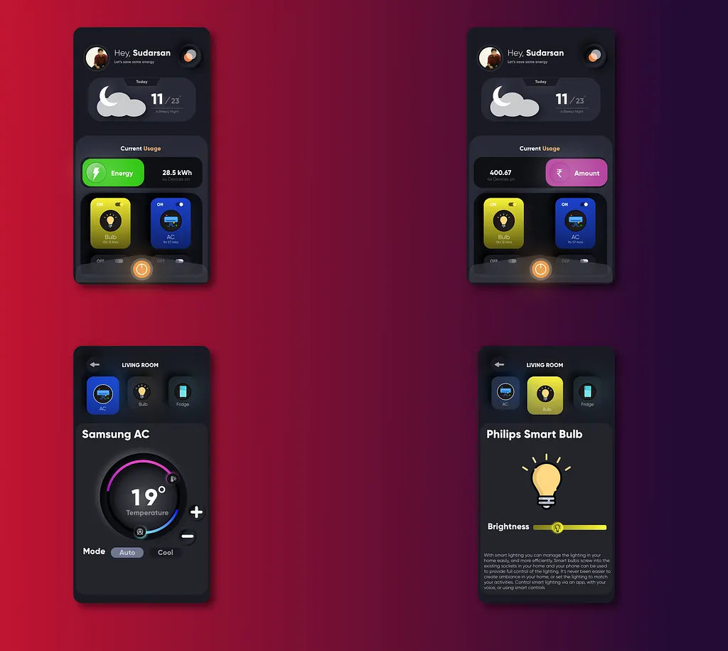 Smart Home Application Design